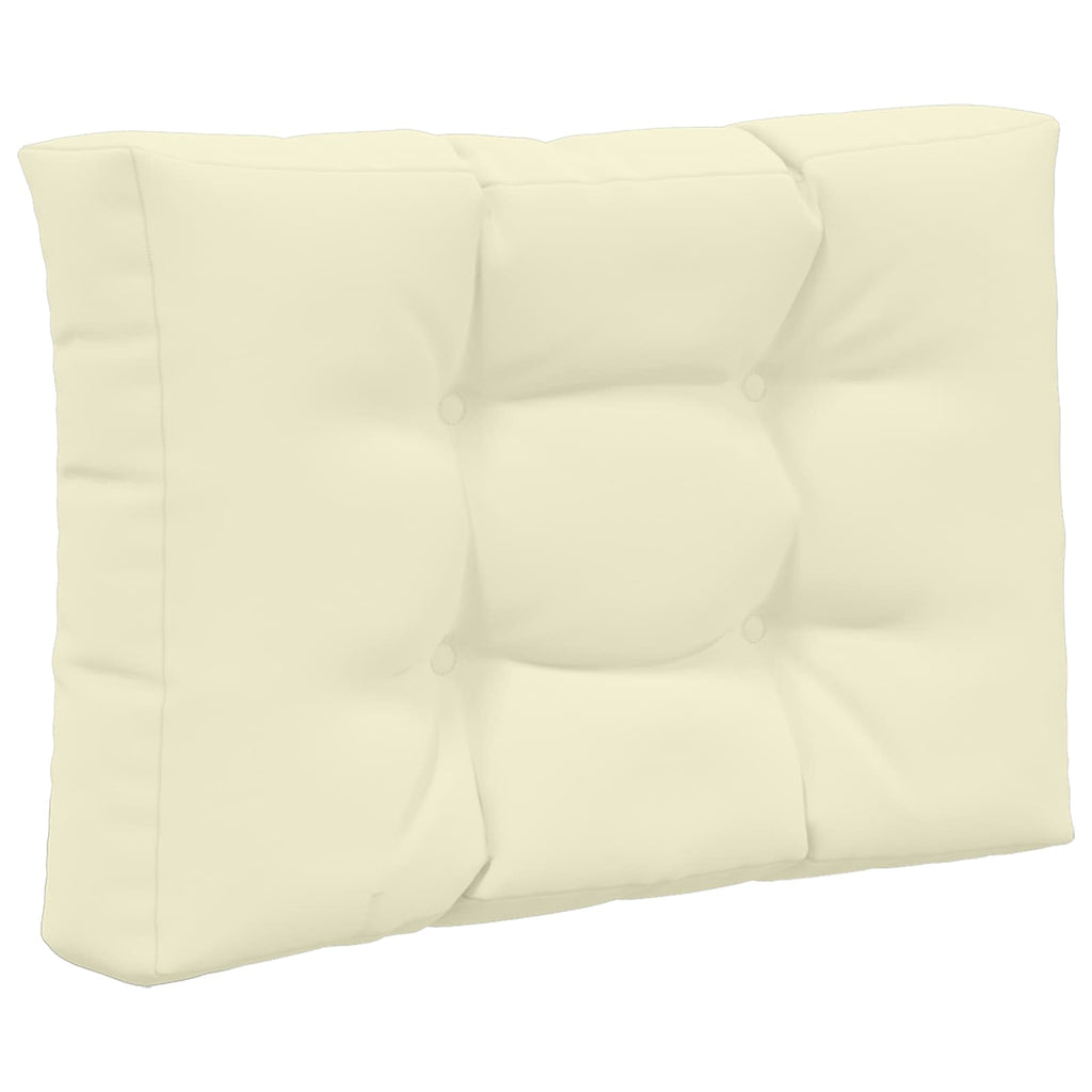 Sofakissen für draußen 3 pcs Creme Polyester
