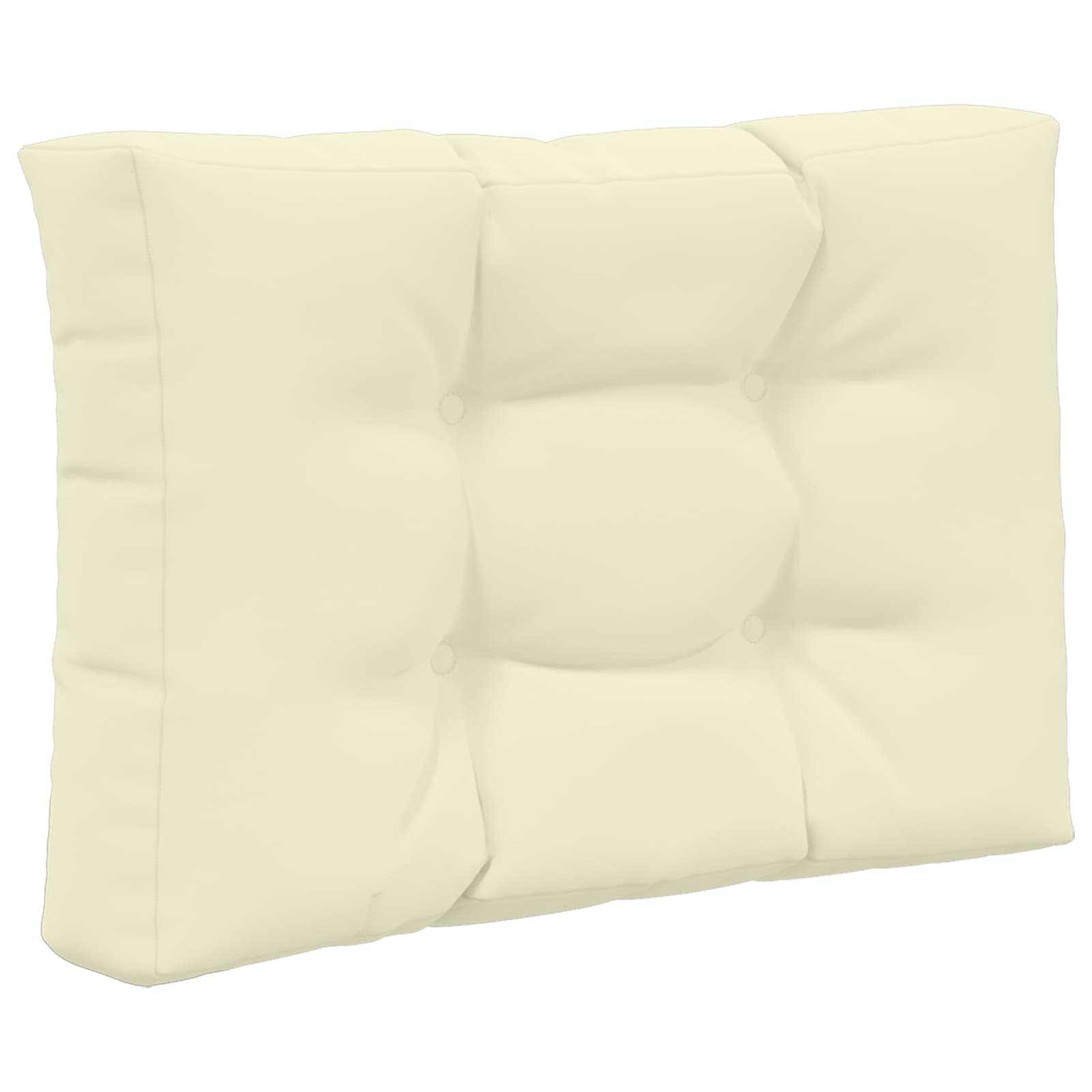 Sofakissen für draußen 3 pcs Creme Polyester