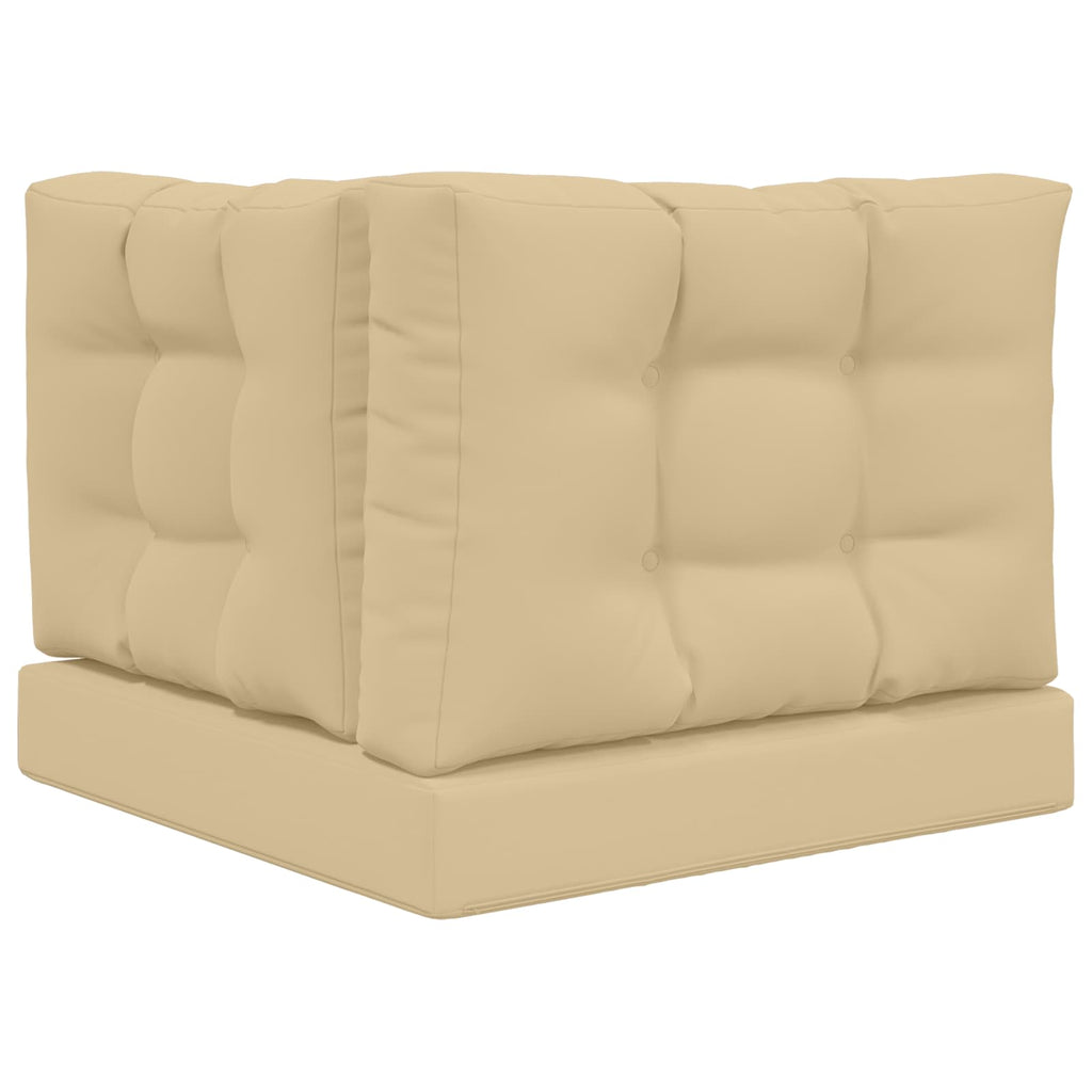 Sofakissen für draußen 3 pcs Beige Polyester