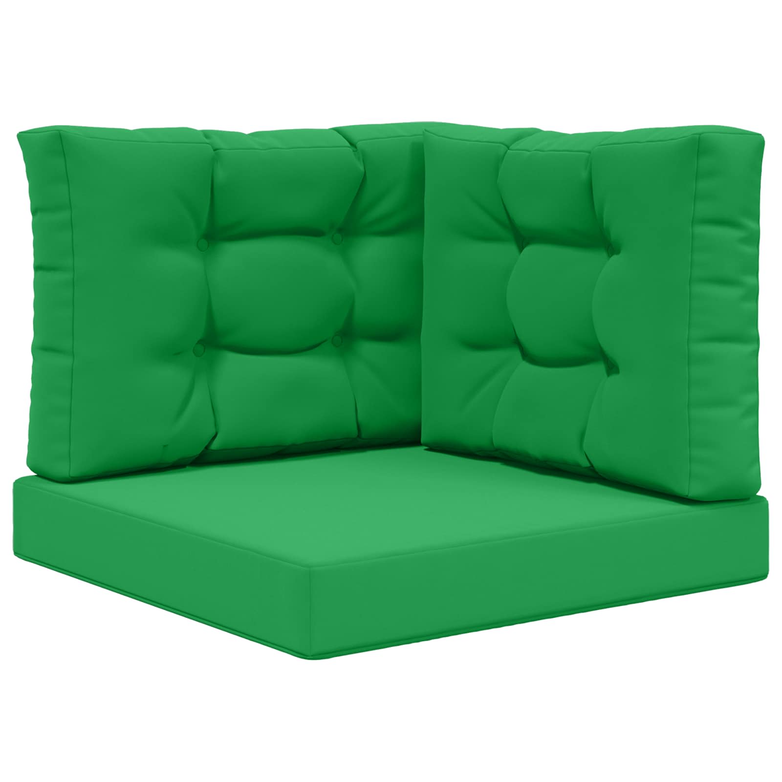 Sofakissen für draußen 3 pcs Grün Polyester
