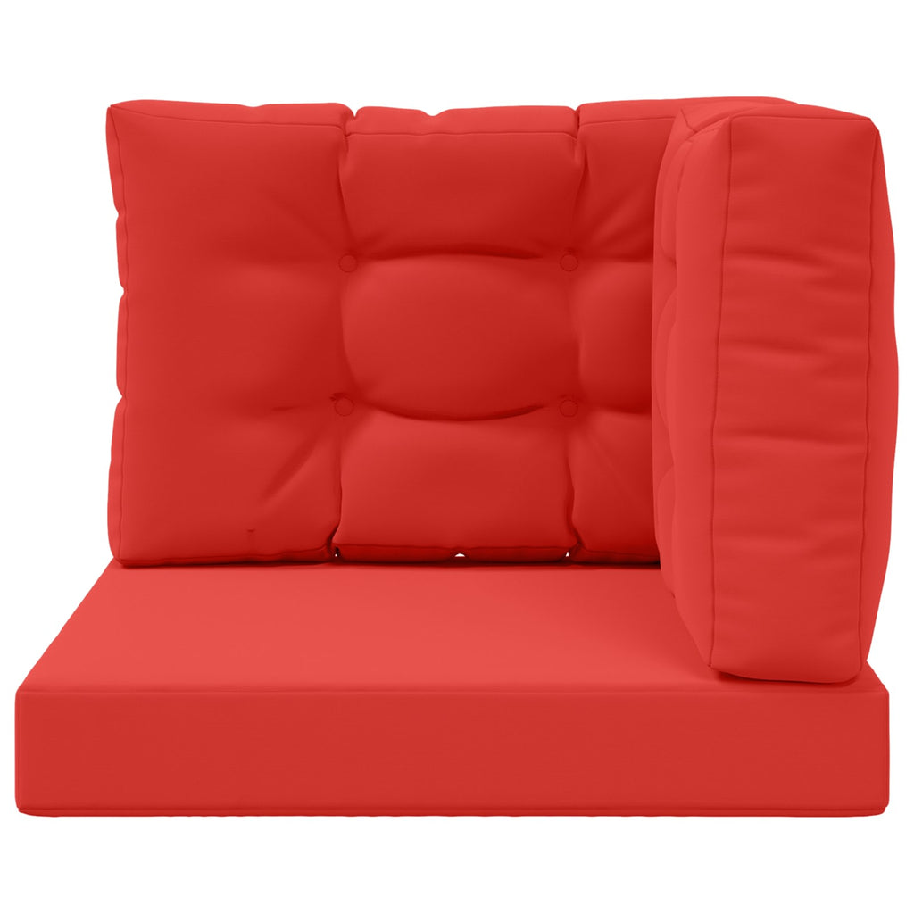 Sofakissen für draußen 3 pcs Rot Polyester
