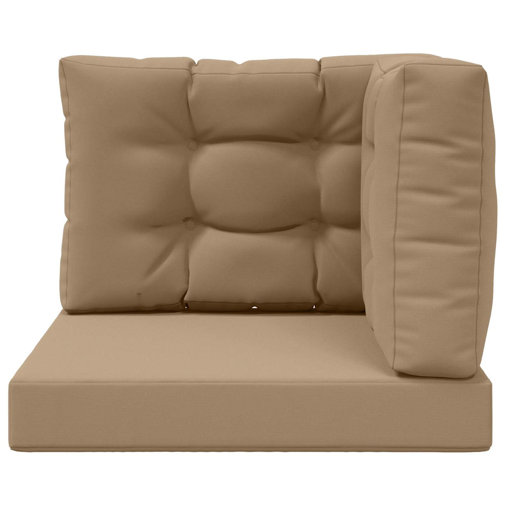 Sofakissen für draußen 3 pcs Taupe Polyester