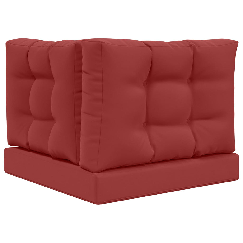 Sofakissen für draußen 3 pcs Weinrot Polyester