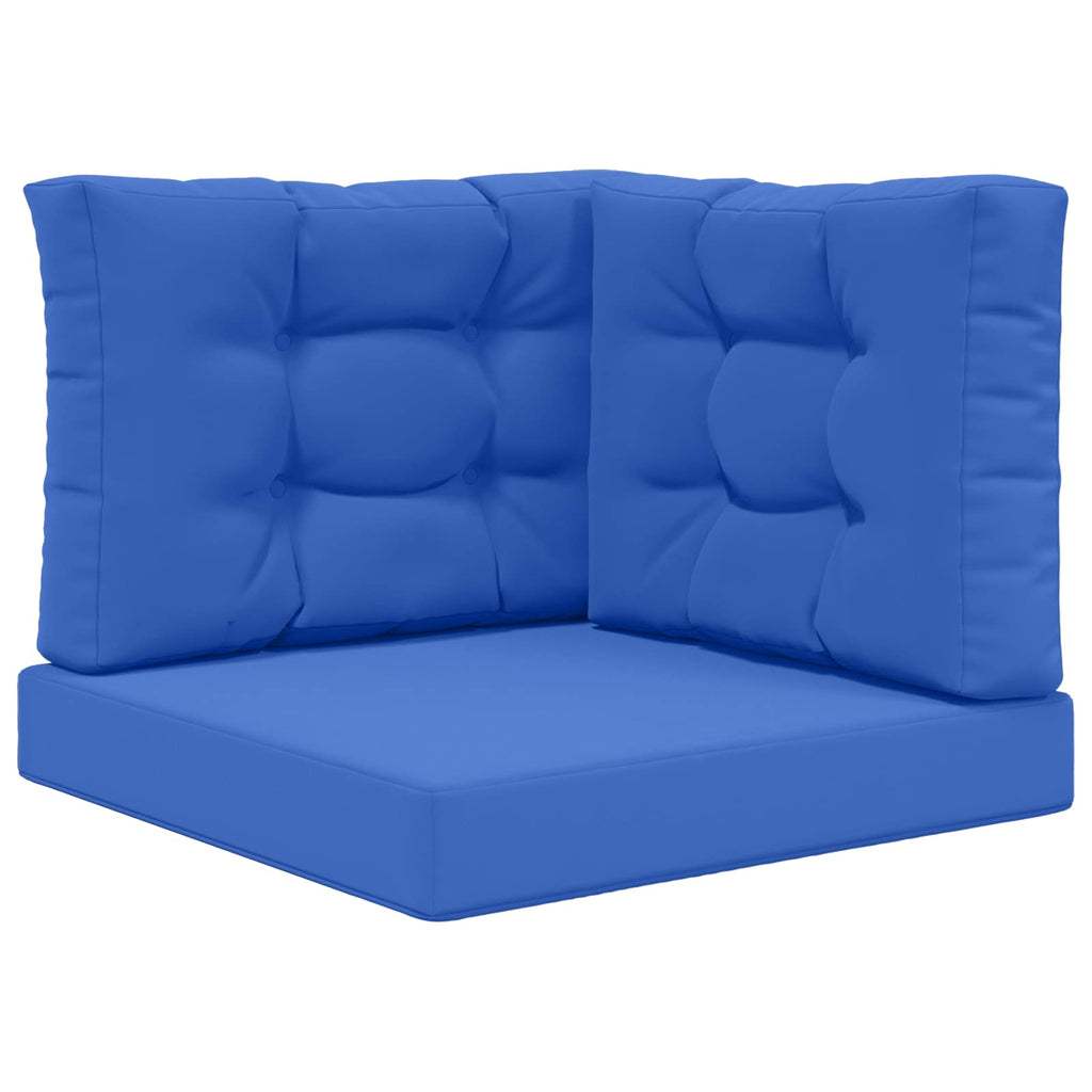Sofakissen für draußen 3 pcs Königsblau Polyester