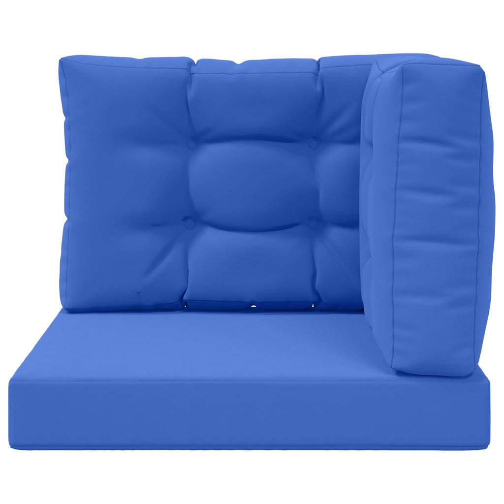 Sofakissen für draußen 3 pcs Königsblau Polyester