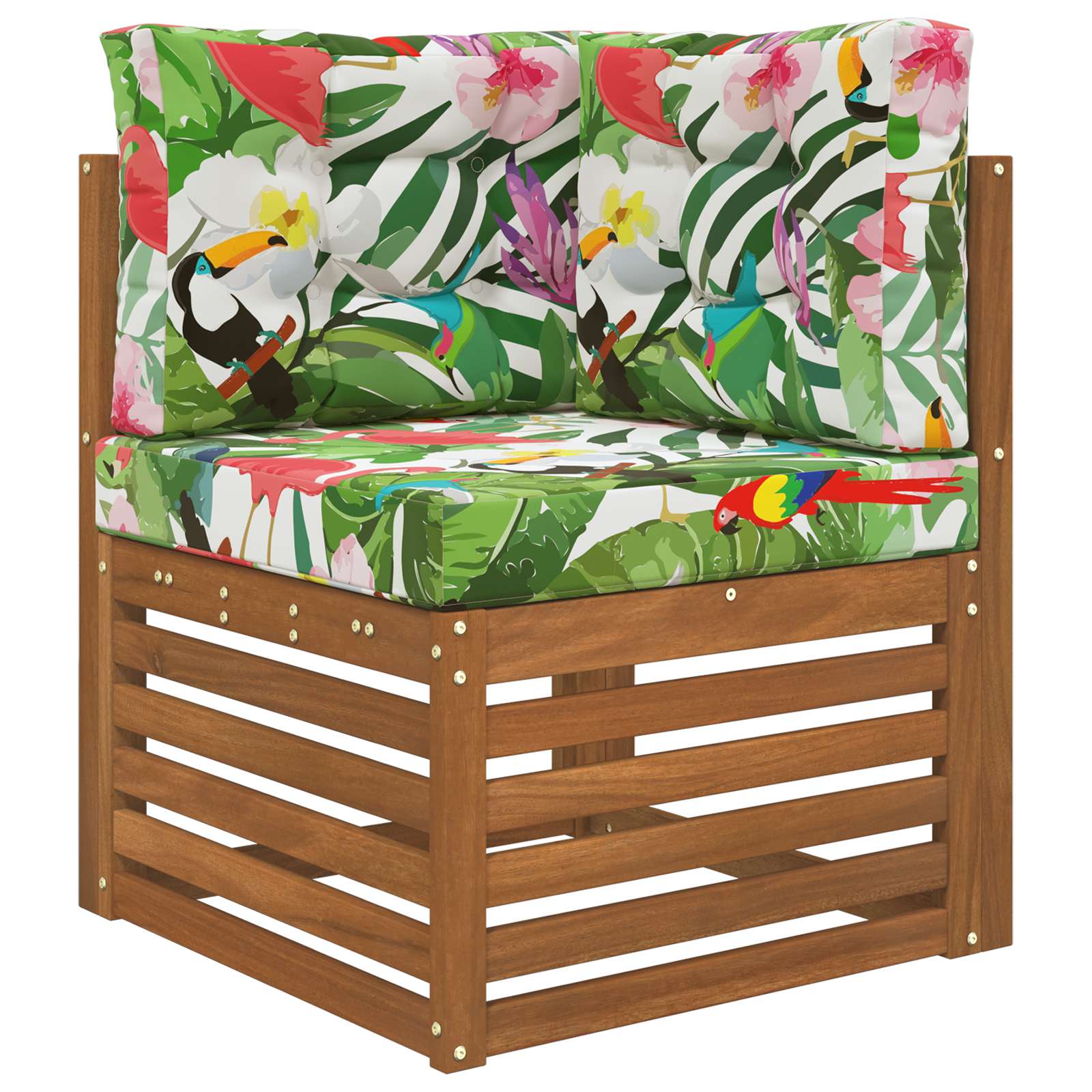 Sofakissen für draußen 3 pcs Bunt Polyester