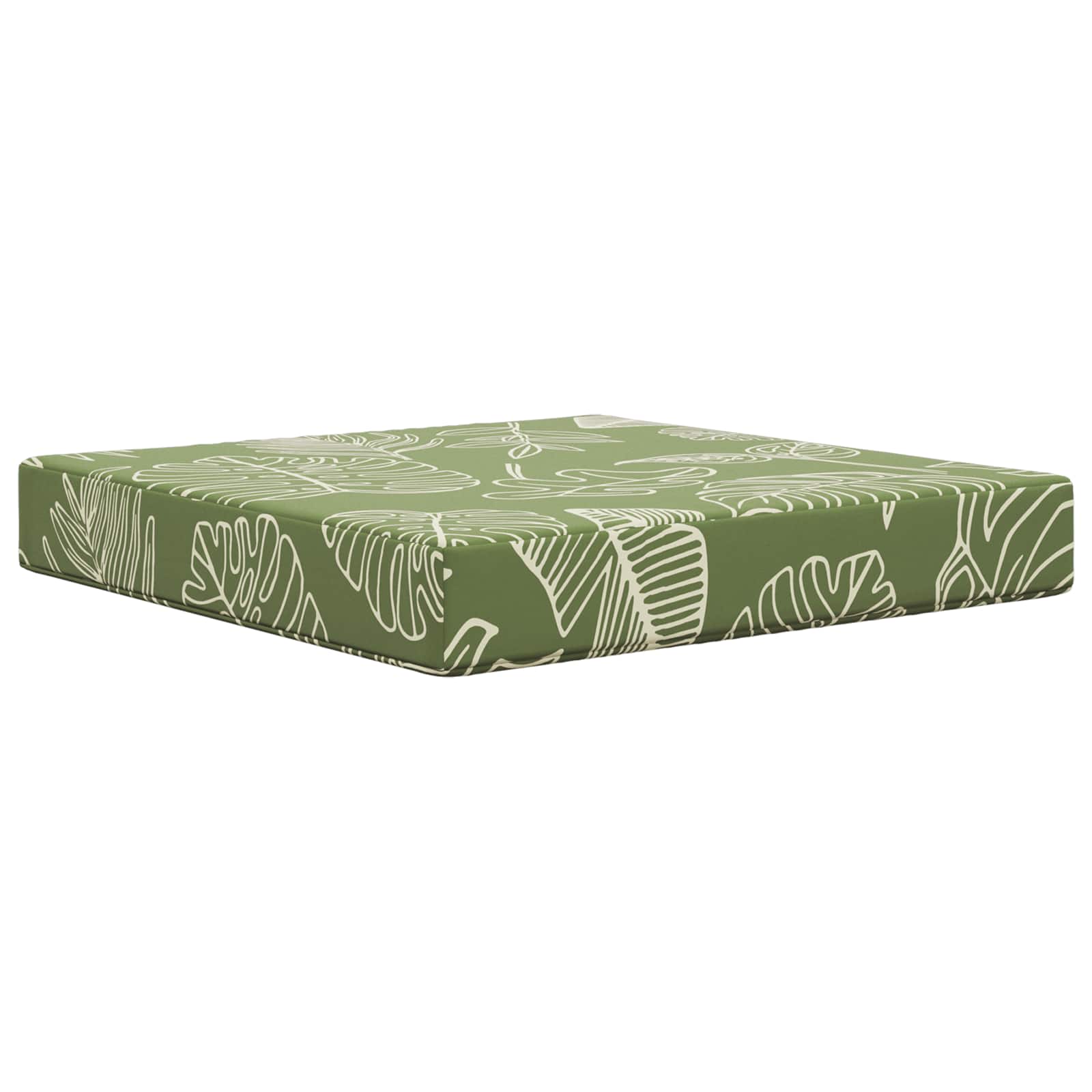 Sofakissen für draußen 3 pcs Blattdesign Polyester
