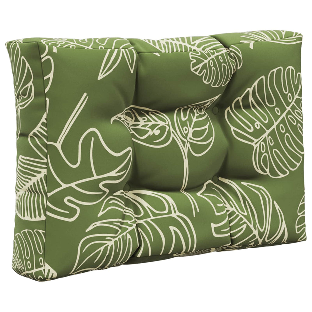 Sofakissen für draußen 3 pcs Blattdesign Polyester