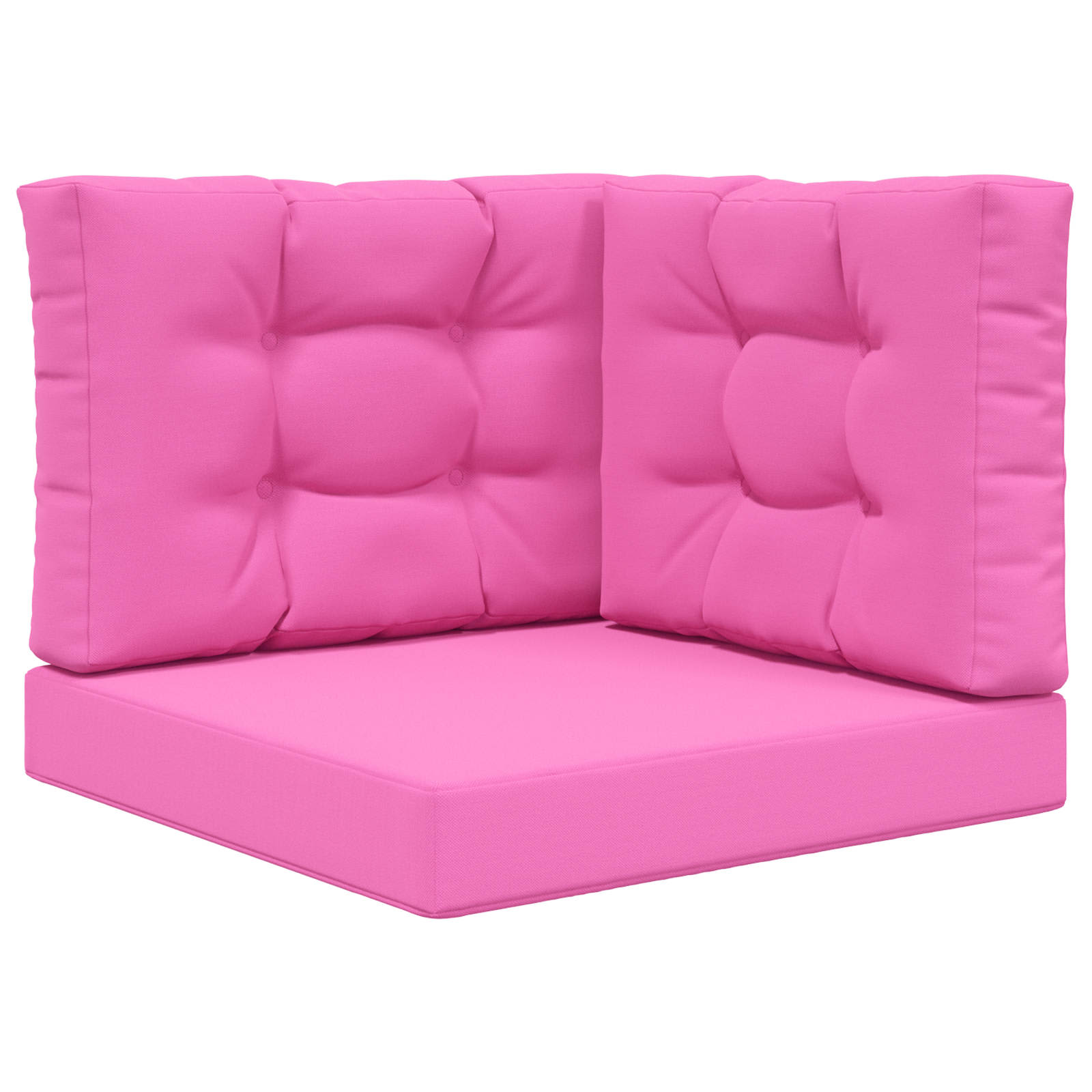 Sofakissen für draußen 3 pcs Rosa Polyester