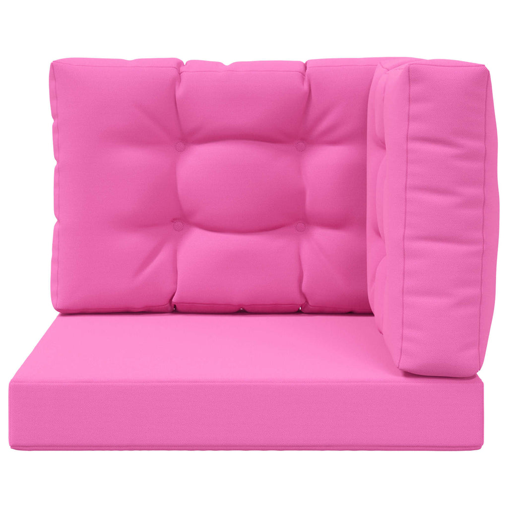 Sofakissen für draußen 3 pcs Rosa Polyester