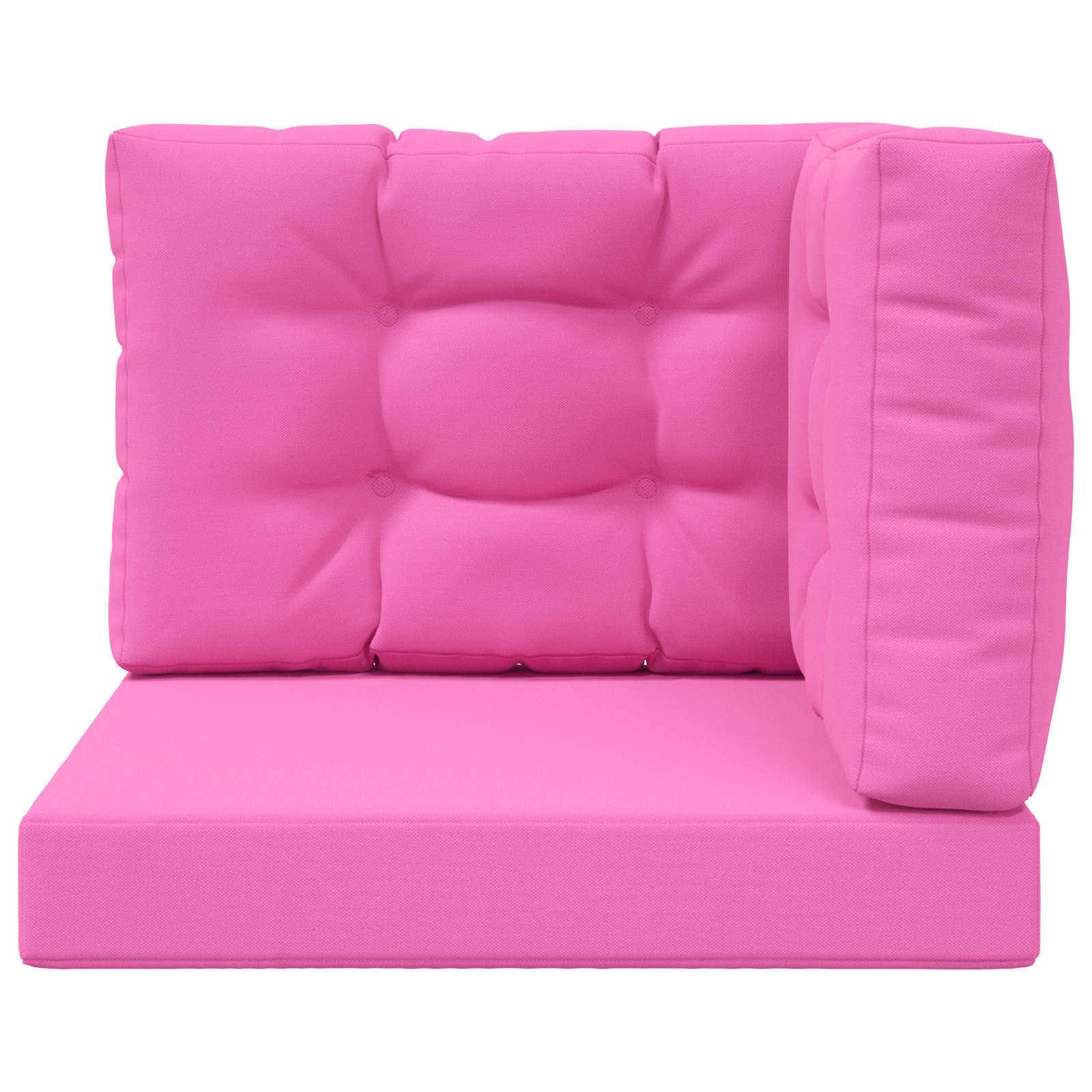 Sofakissen für draußen 3 pcs Rosa Polyester