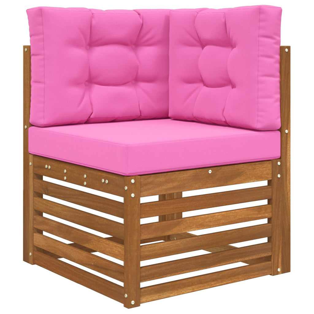 Sofakissen für draußen 3 pcs Rosa Polyester