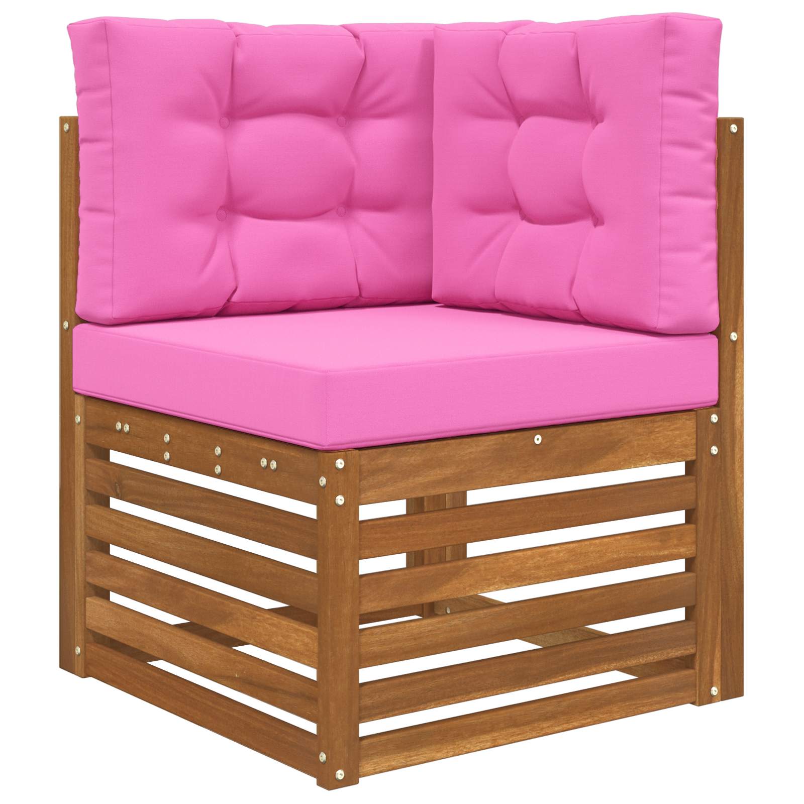 Sofakissen für draußen 3 pcs Rosa Polyester