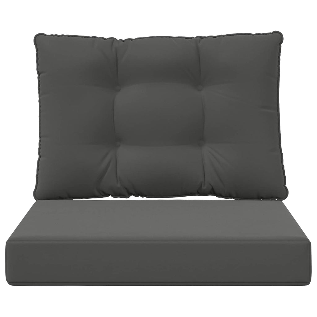 Sofakissen für draußen 2 pcs Anthrazit Polyester