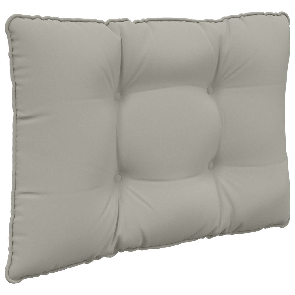 Sofakissen für draußen 2 pcs Grau Polyester