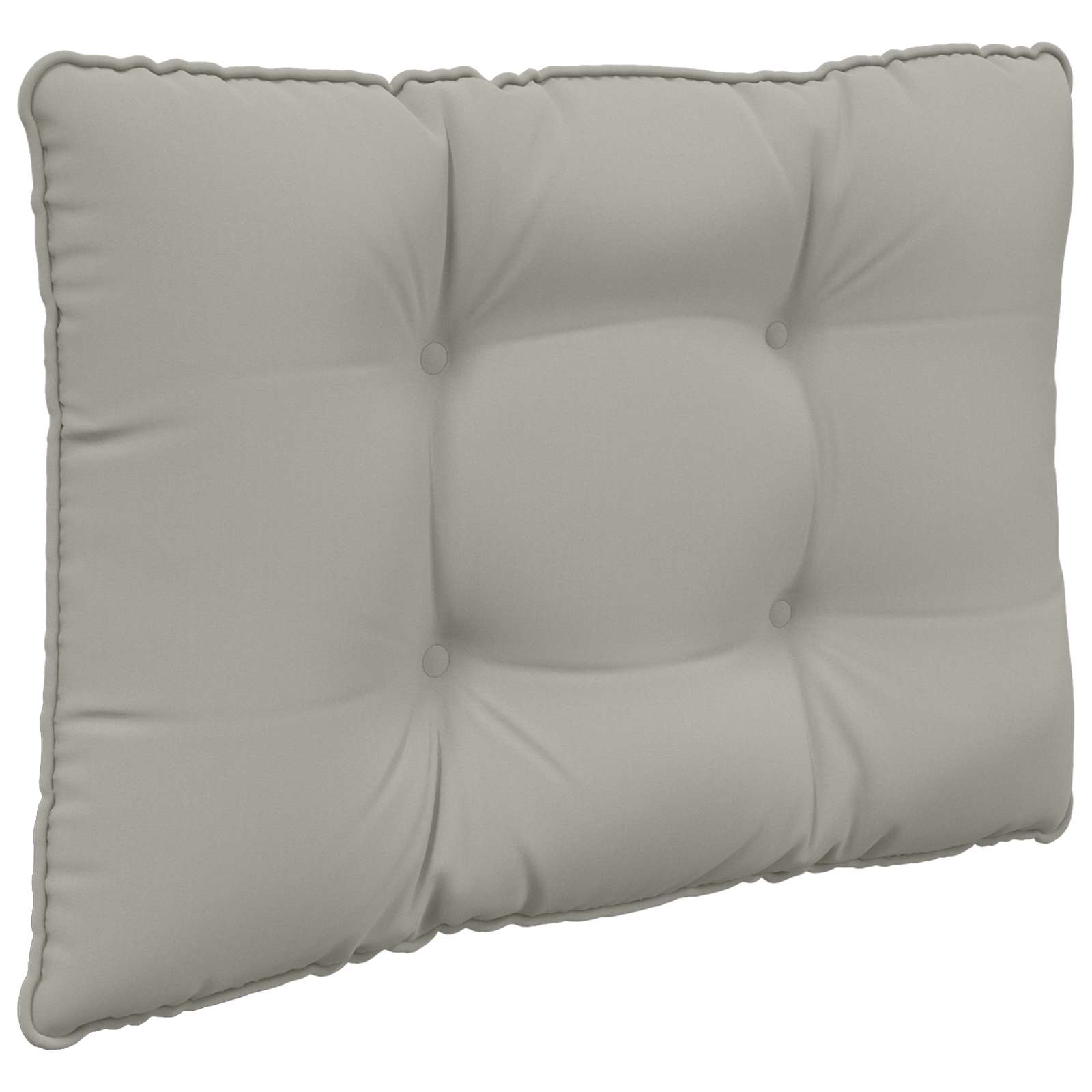 Sofakissen für draußen 2 pcs Grau Polyester