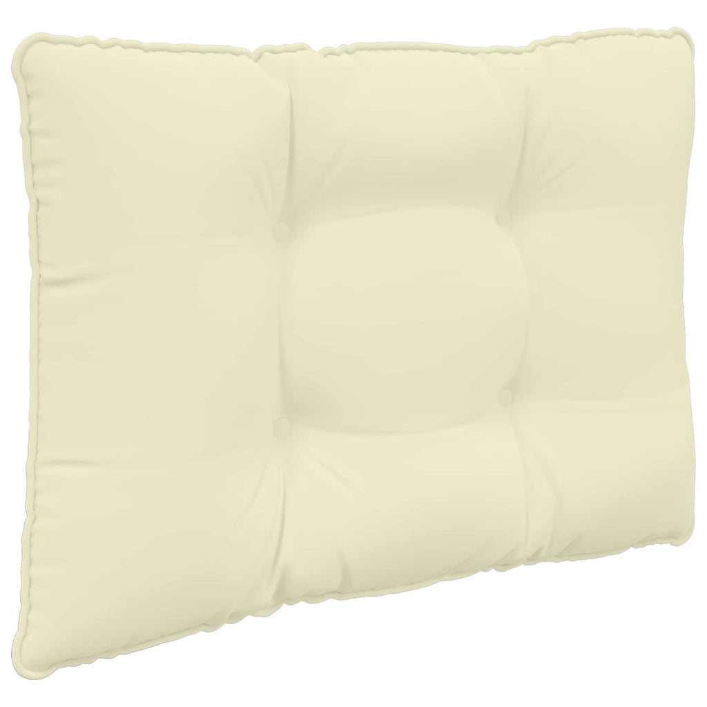 Sofakissen für draußen 2 pcs Creme Polyester