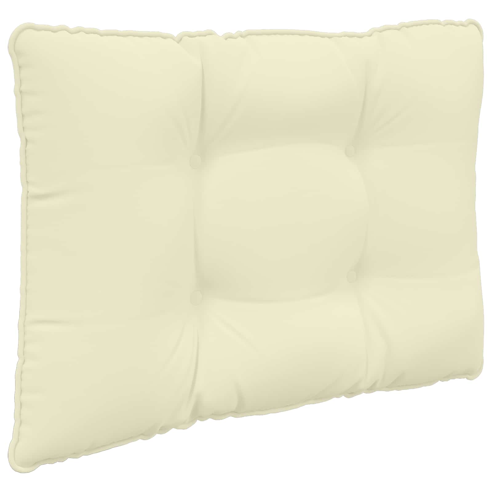 Sofakissen für draußen 2 pcs Creme Polyester