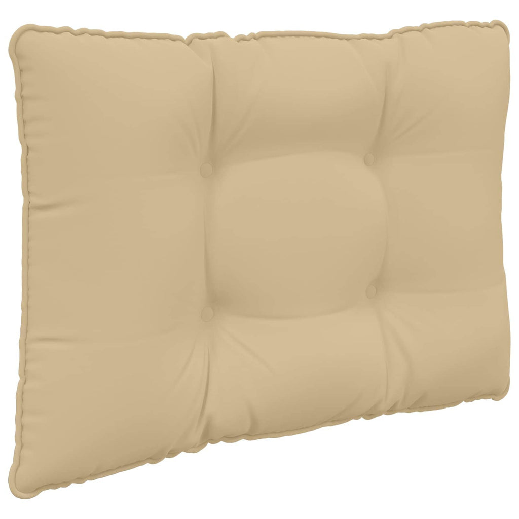 Sofakissen für draußen 2 pcs Beige Polyester