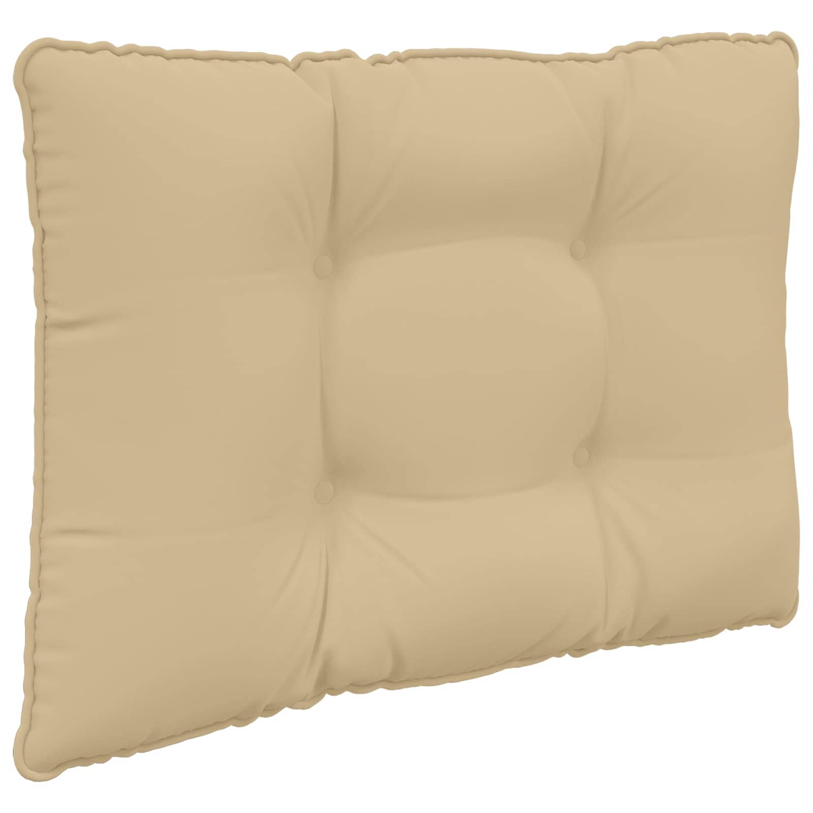 Sofakissen für draußen 2 pcs Beige Polyester