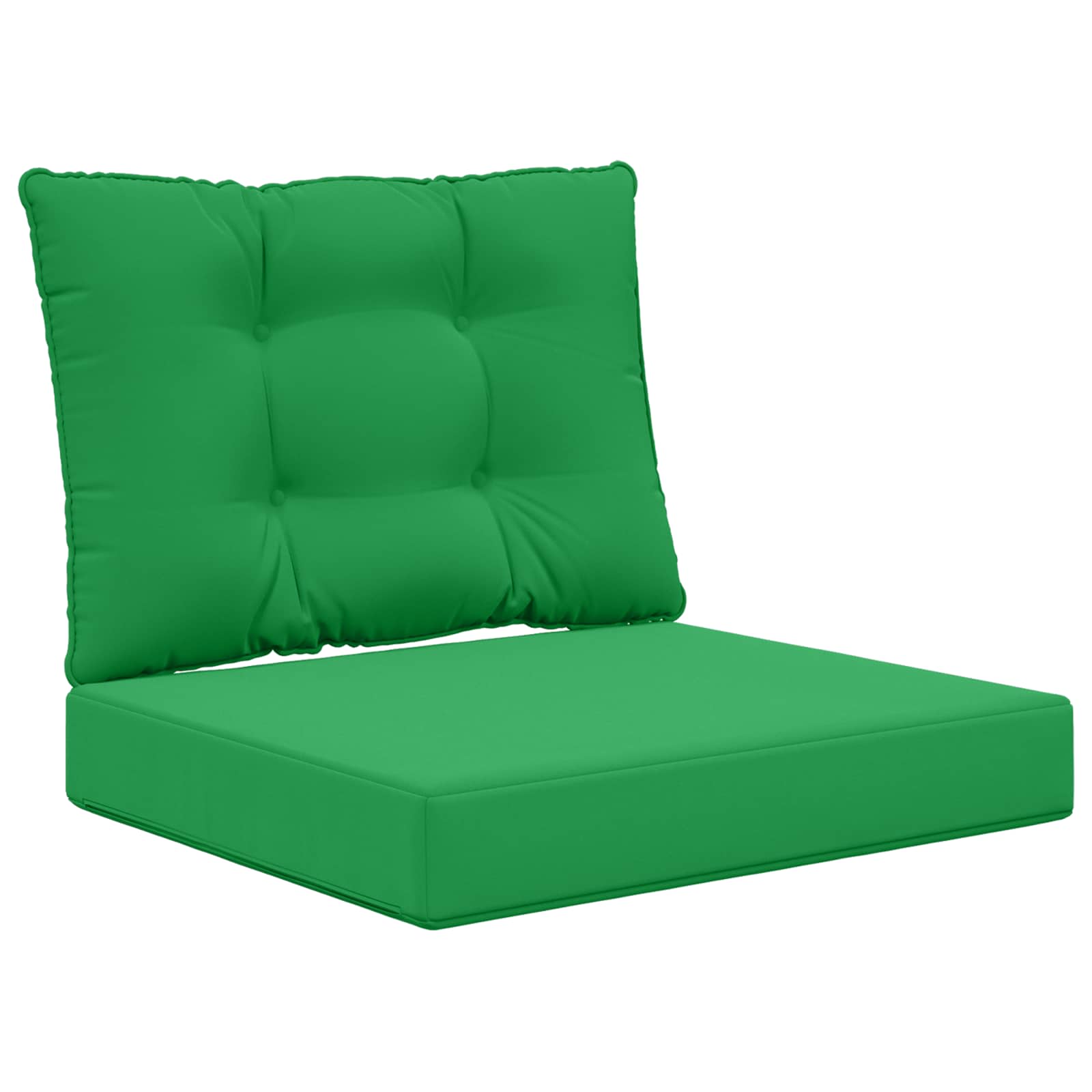 Sofakissen für draußen 2 pcs Grün Polyester