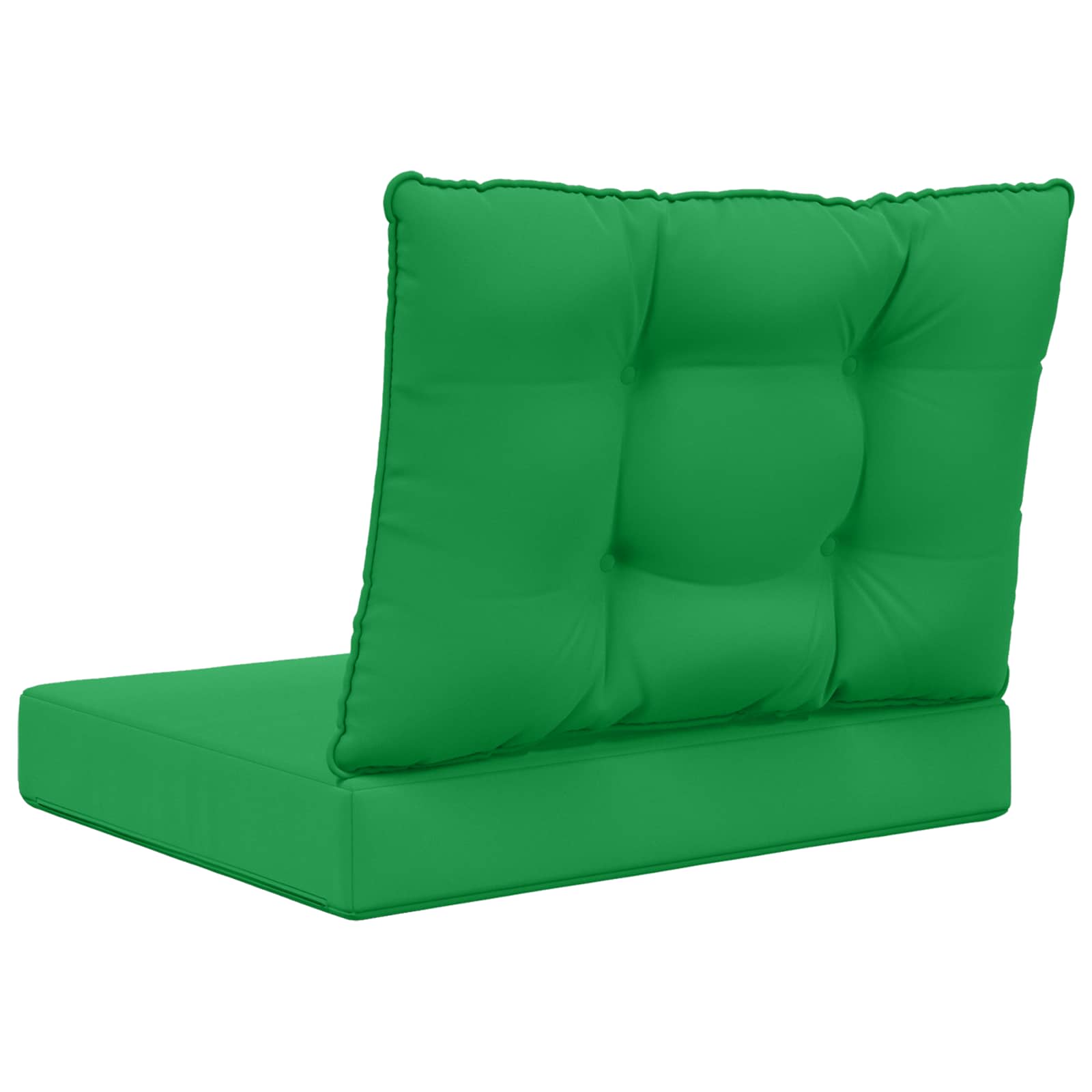 Sofakissen für draußen 2 pcs Grün Polyester