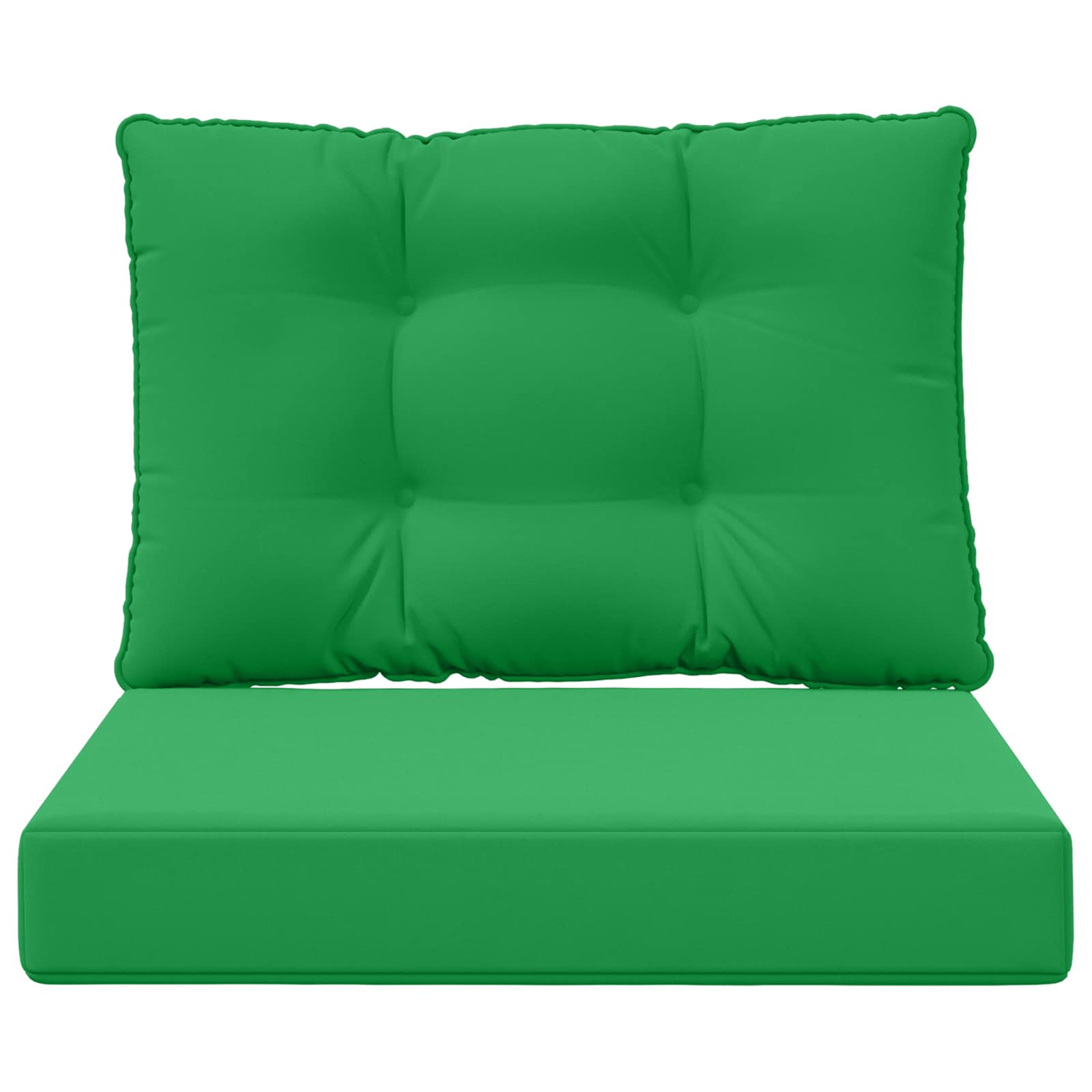 Sofakissen für draußen 2 pcs Grün Polyester
