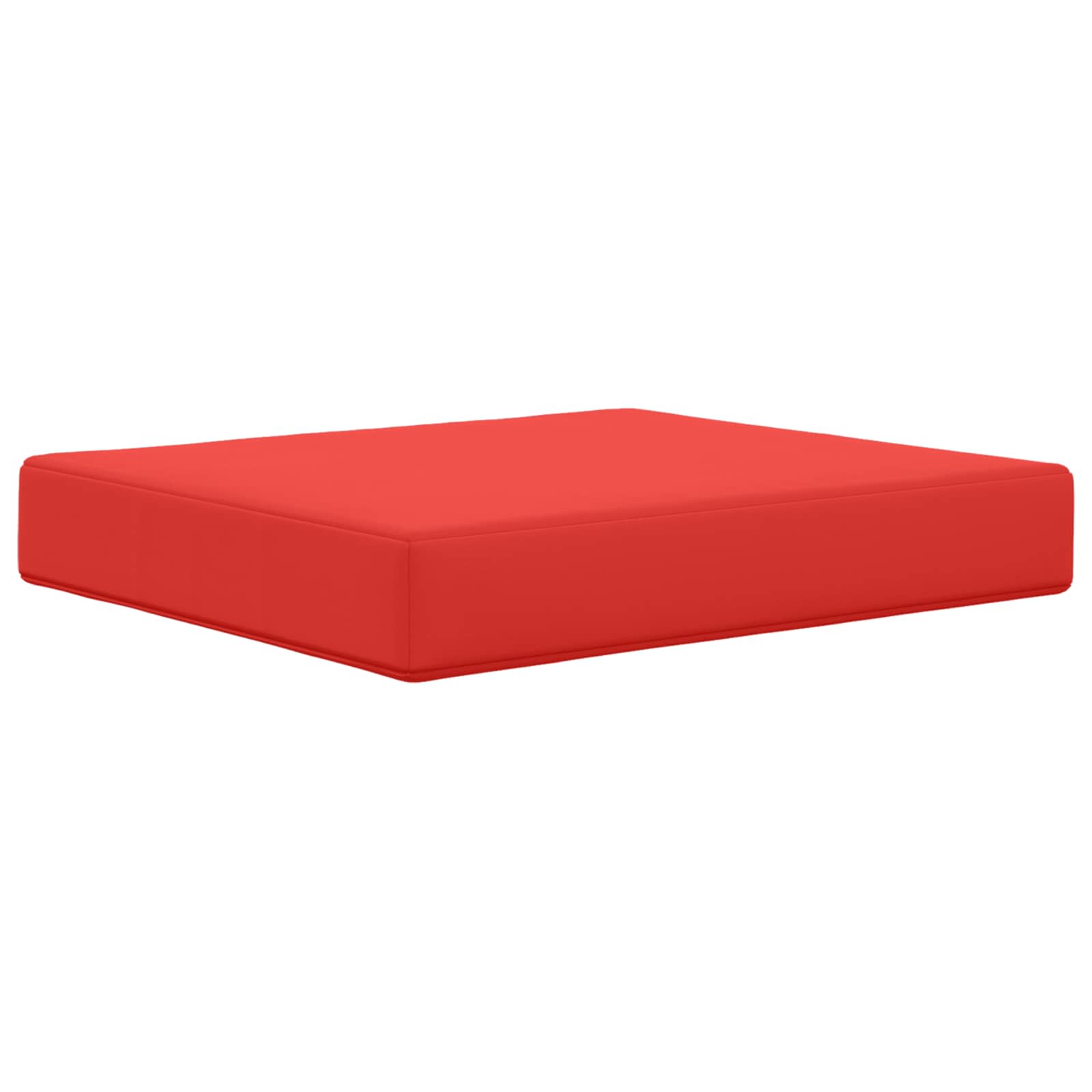 Sofakissen für draußen 2 pcs Rot Polyester