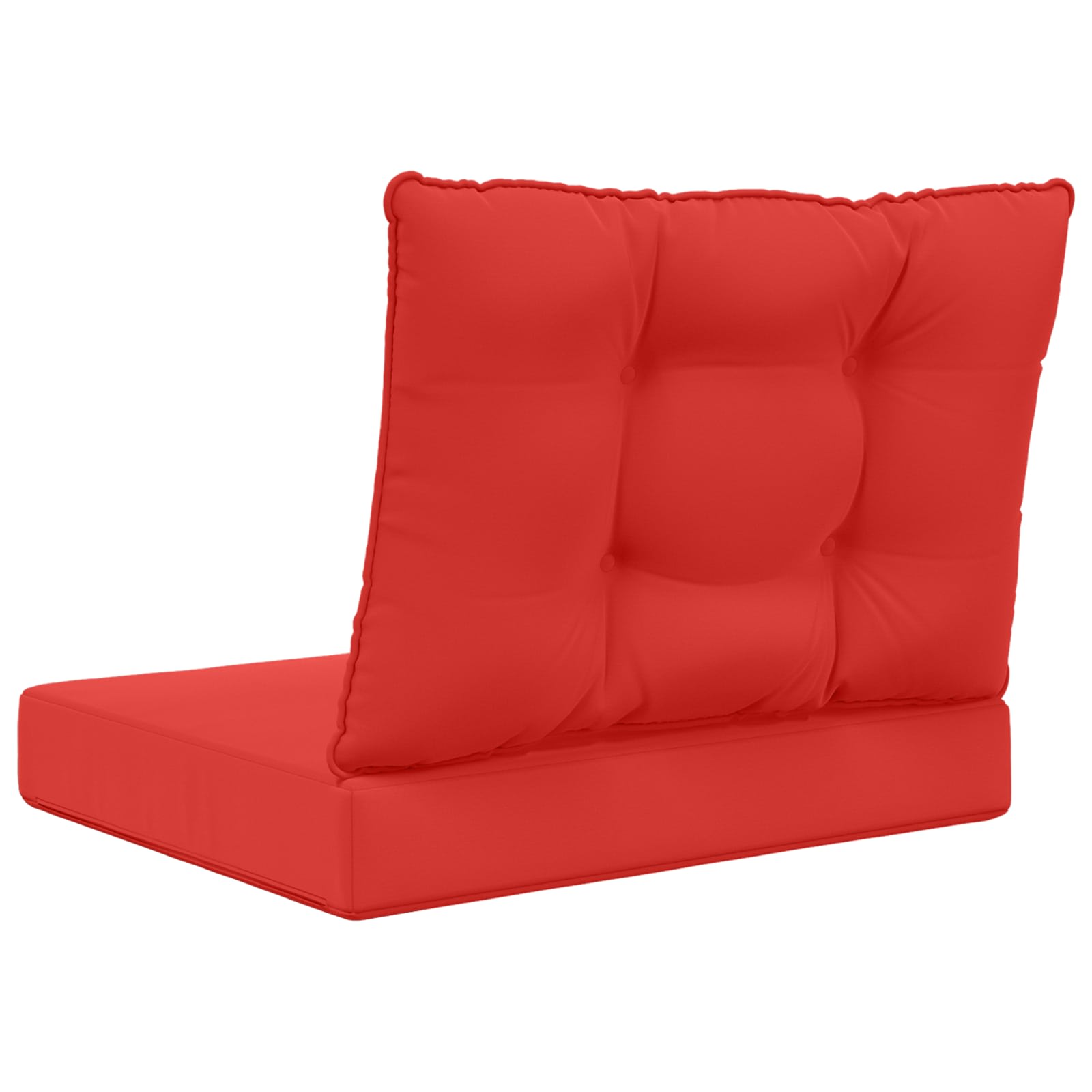 Sofakissen für draußen 2 pcs Rot Polyester