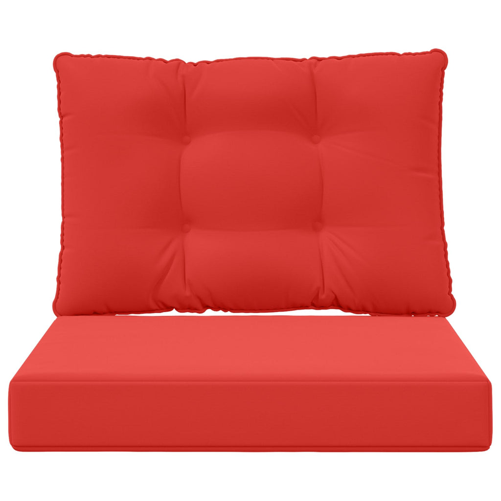 Sofakissen für draußen 2 pcs Rot Polyester