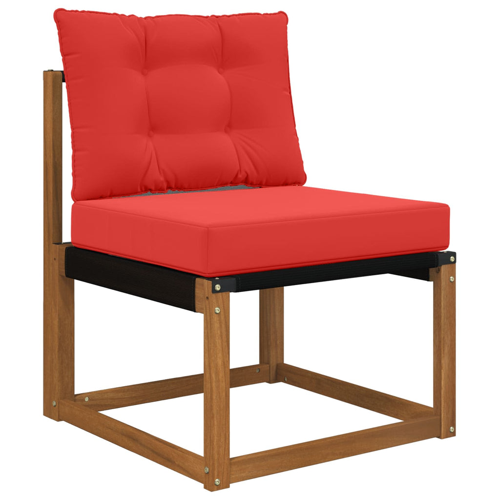 Sofakissen für draußen 2 pcs Rot Polyester