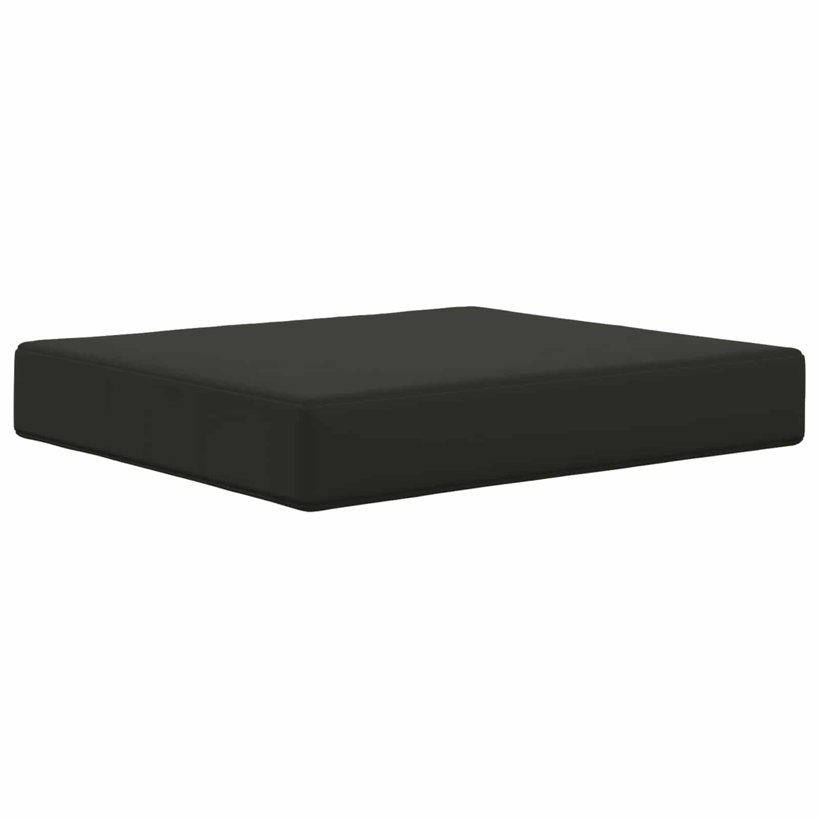 Sofakissen für draußen 2 pcs Schwarz Polyester