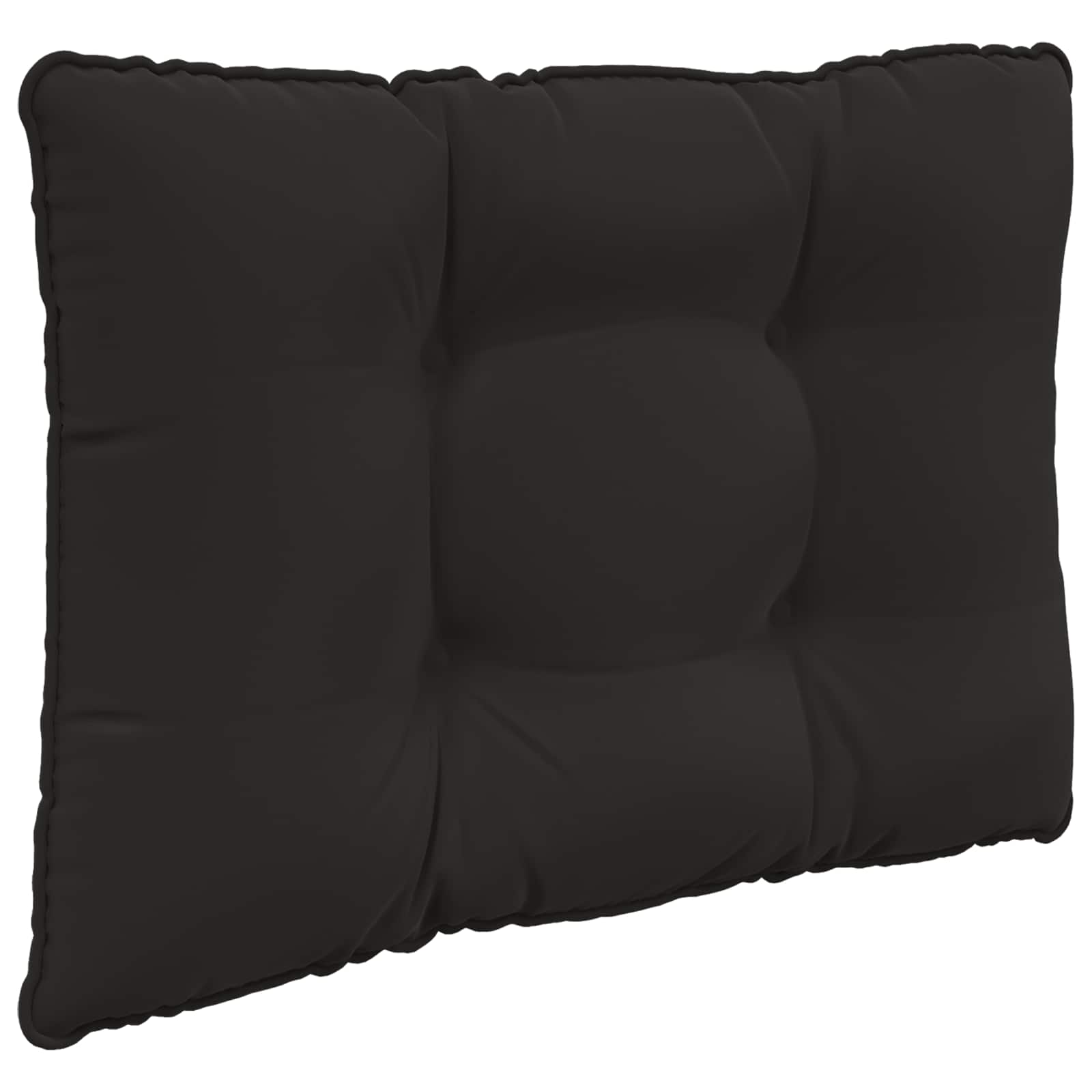 Sofakissen für draußen 2 pcs Schwarz Polyester