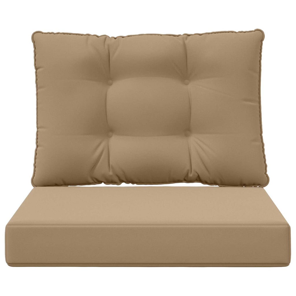 Sofakissen für draußen 2 pcs Taupe Polyester