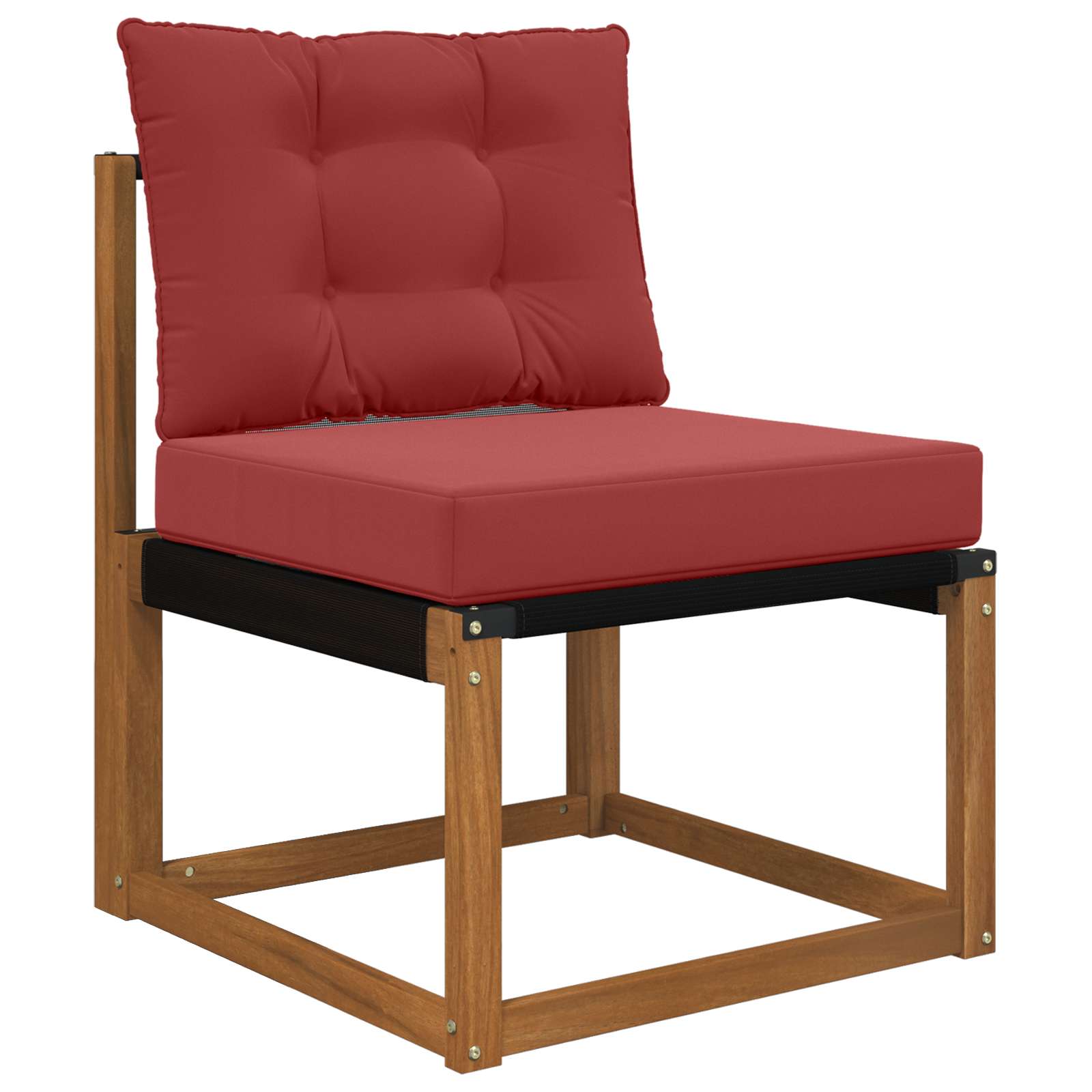 Sofakissen für draußen 2 pcs Weinrot Polyester