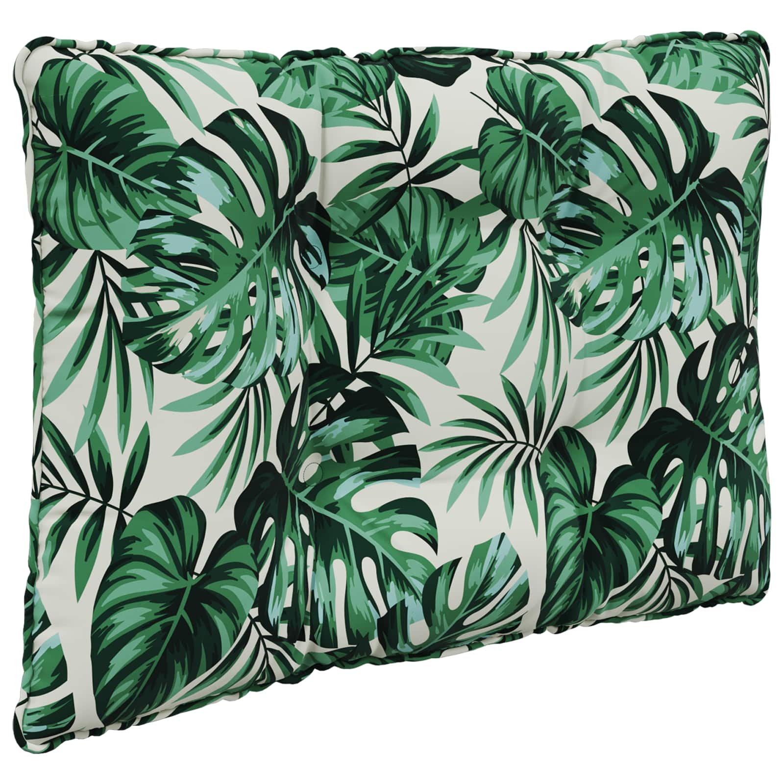 Sofakissen für draußen 2 pcs Blattmuster Polyester