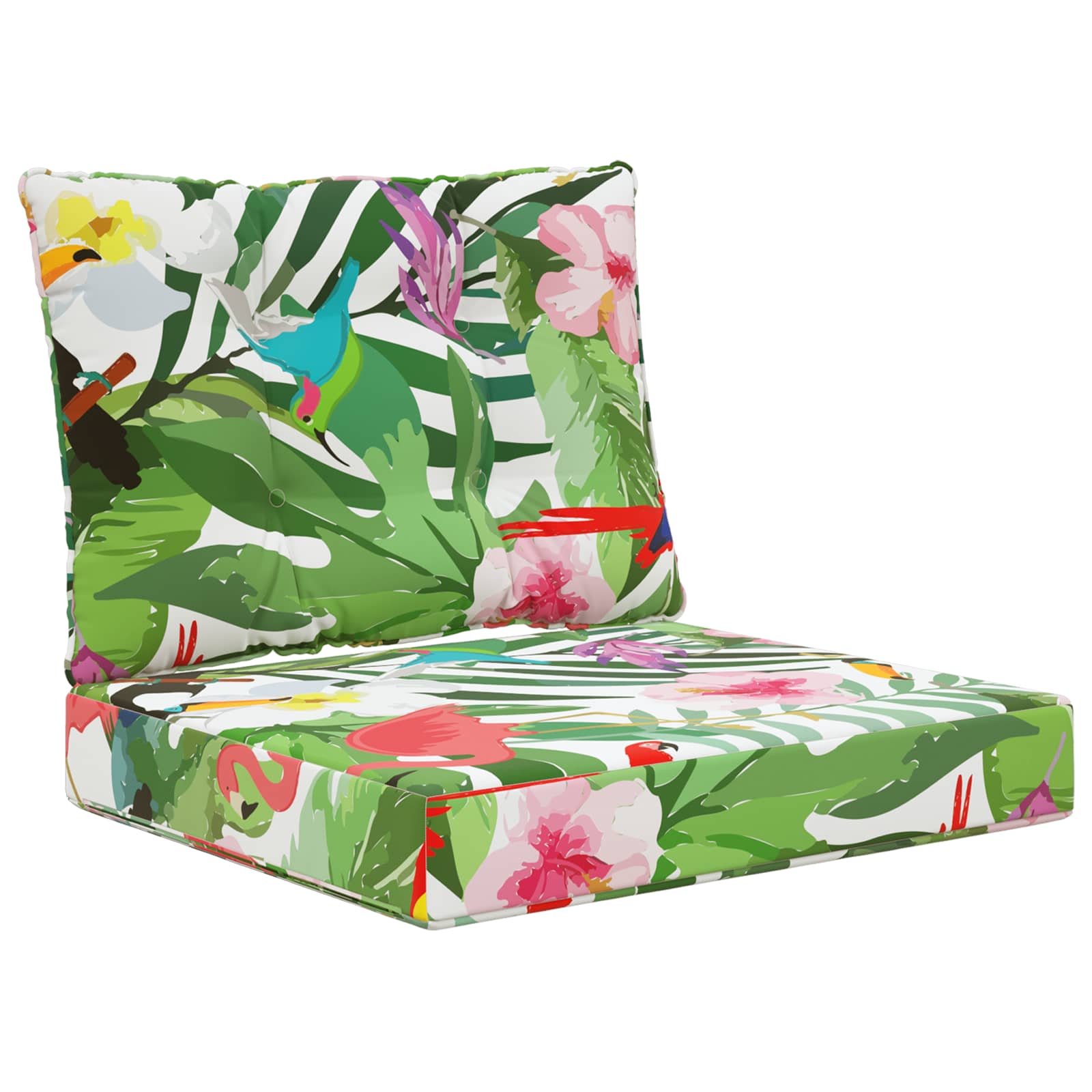 Sofakissen für draußen 2 pcs Bunt Polyester