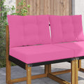 Sofakissen für draußen 2 pcs Rosa Polyester