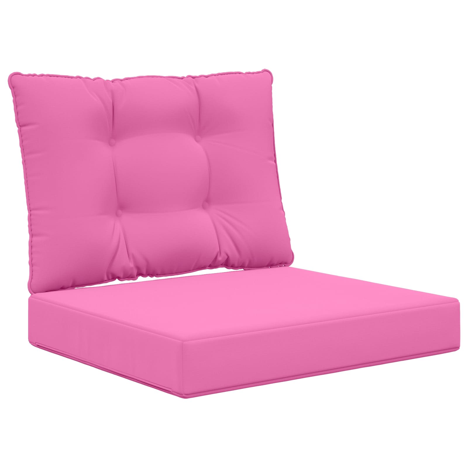 Sofakissen für draußen 2 pcs Rosa Polyester