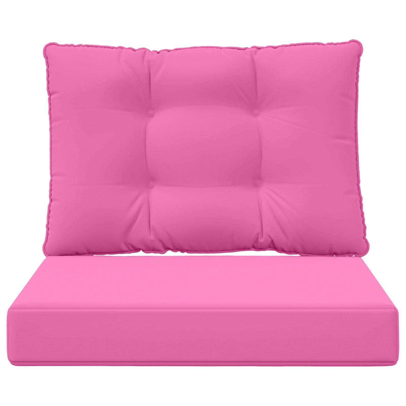 Sofakissen für draußen 2 pcs Rosa Polyester