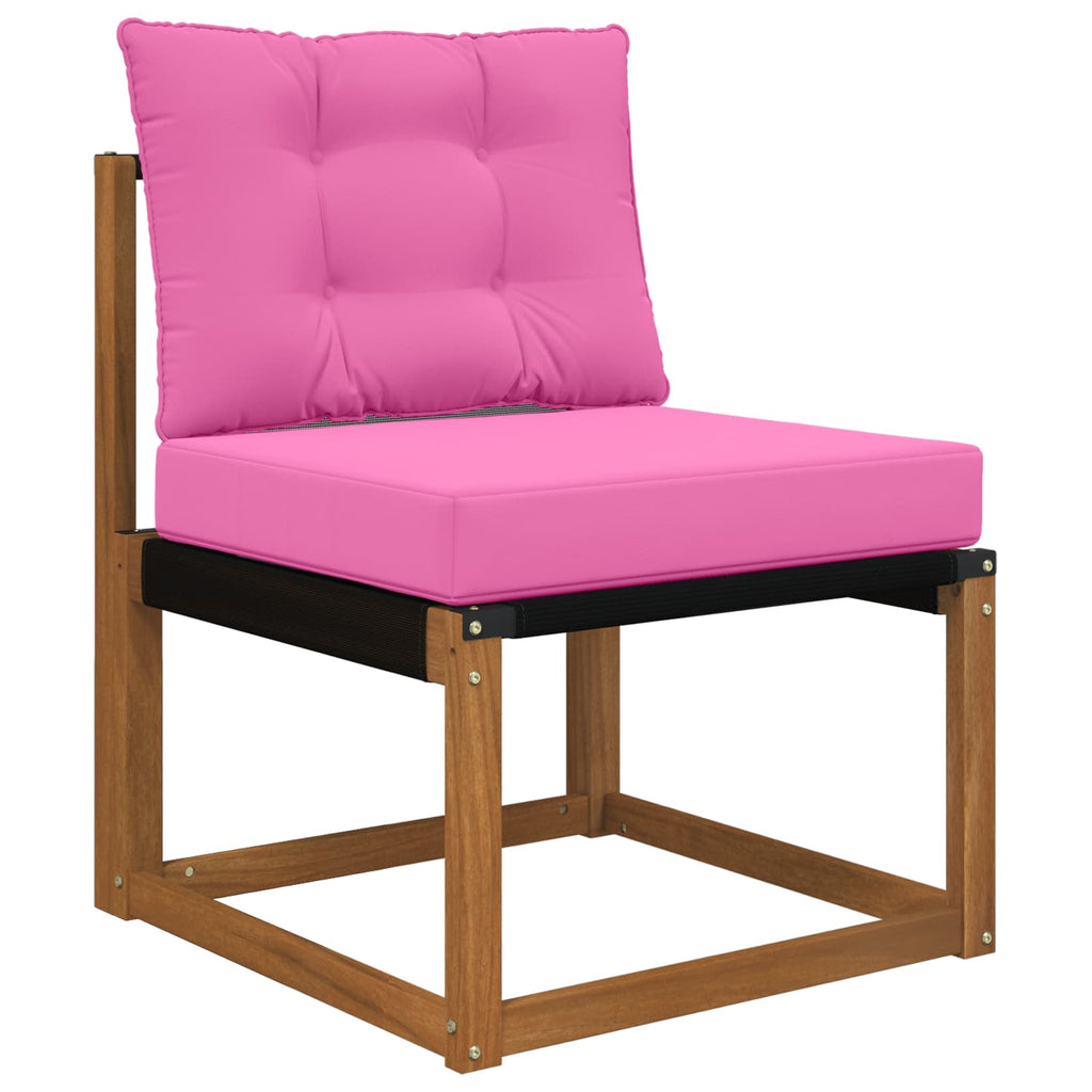 Sofakissen für draußen 2 pcs Rosa Polyester
