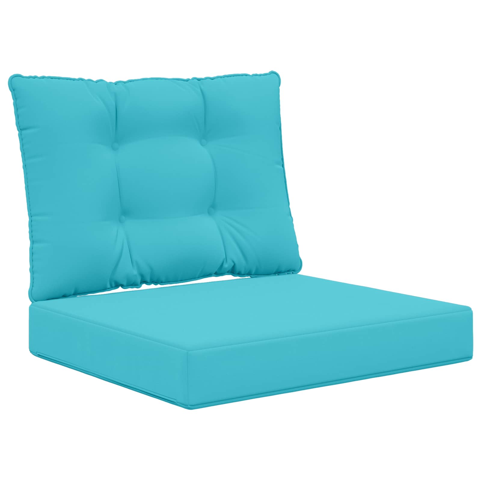 Sofakissen für draußen 2 pcs Türkis Polyester