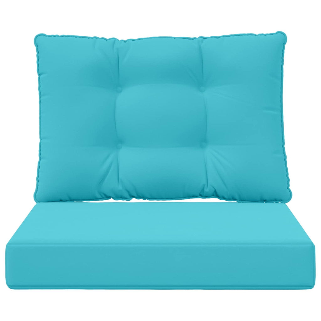 Sofakissen für draußen 2 pcs Türkis Polyester
