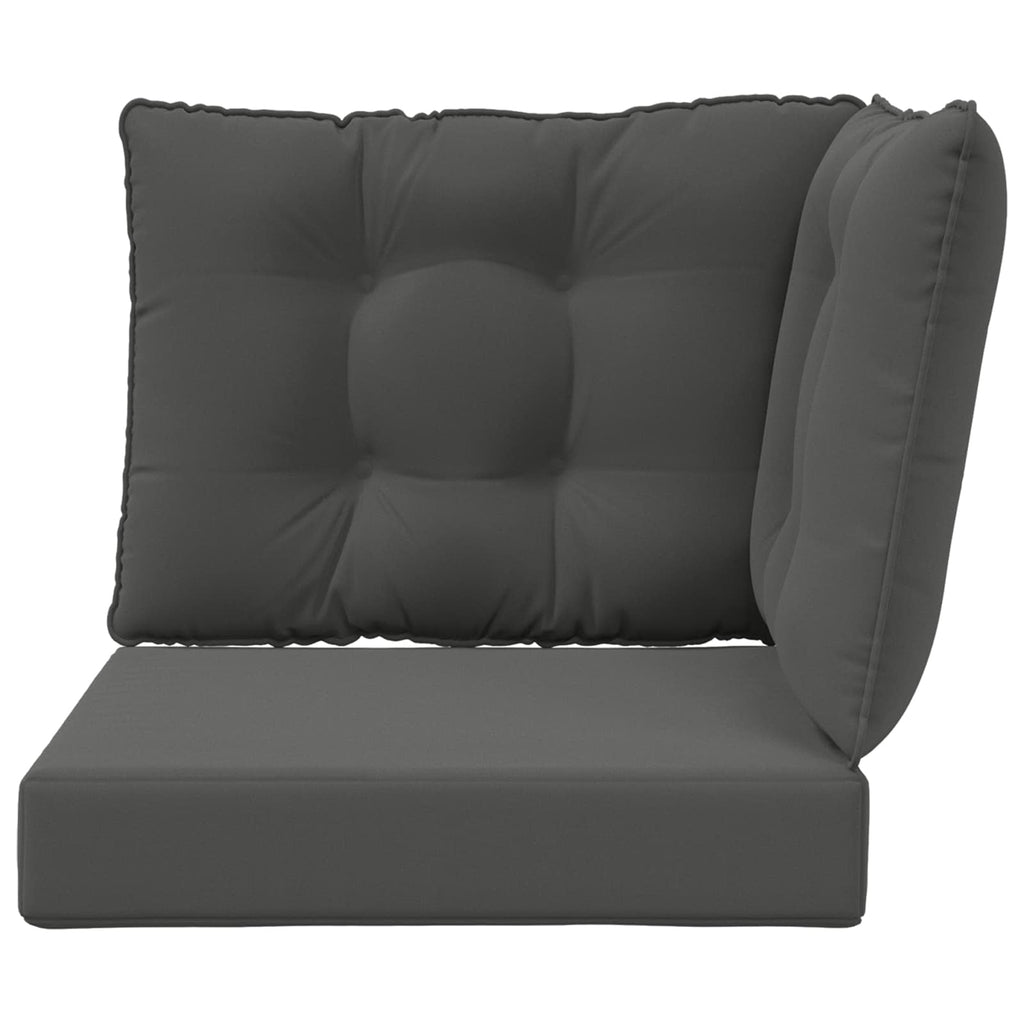 Sofakissen für draußen 3 pcs Anthrazit Polyester