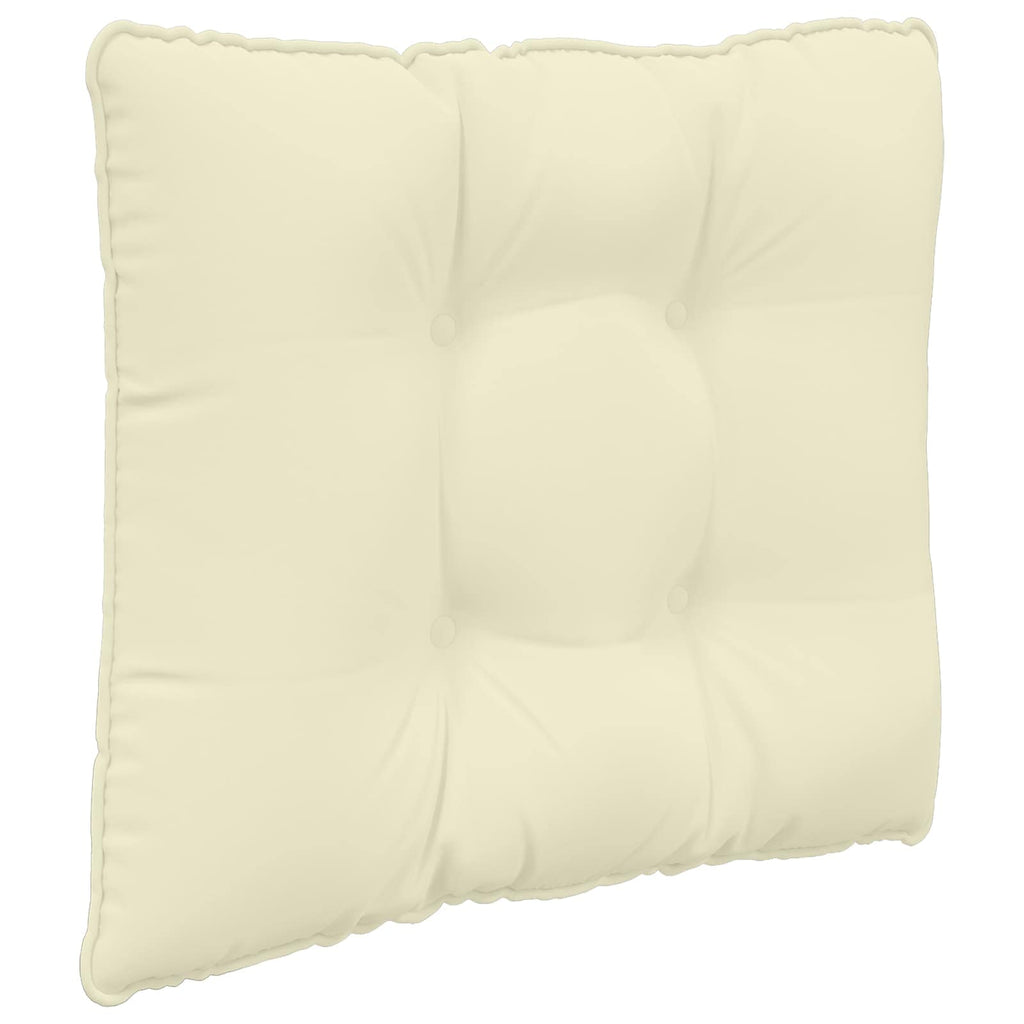 Sofakissen für draußen 3 pcs Creme Polyester