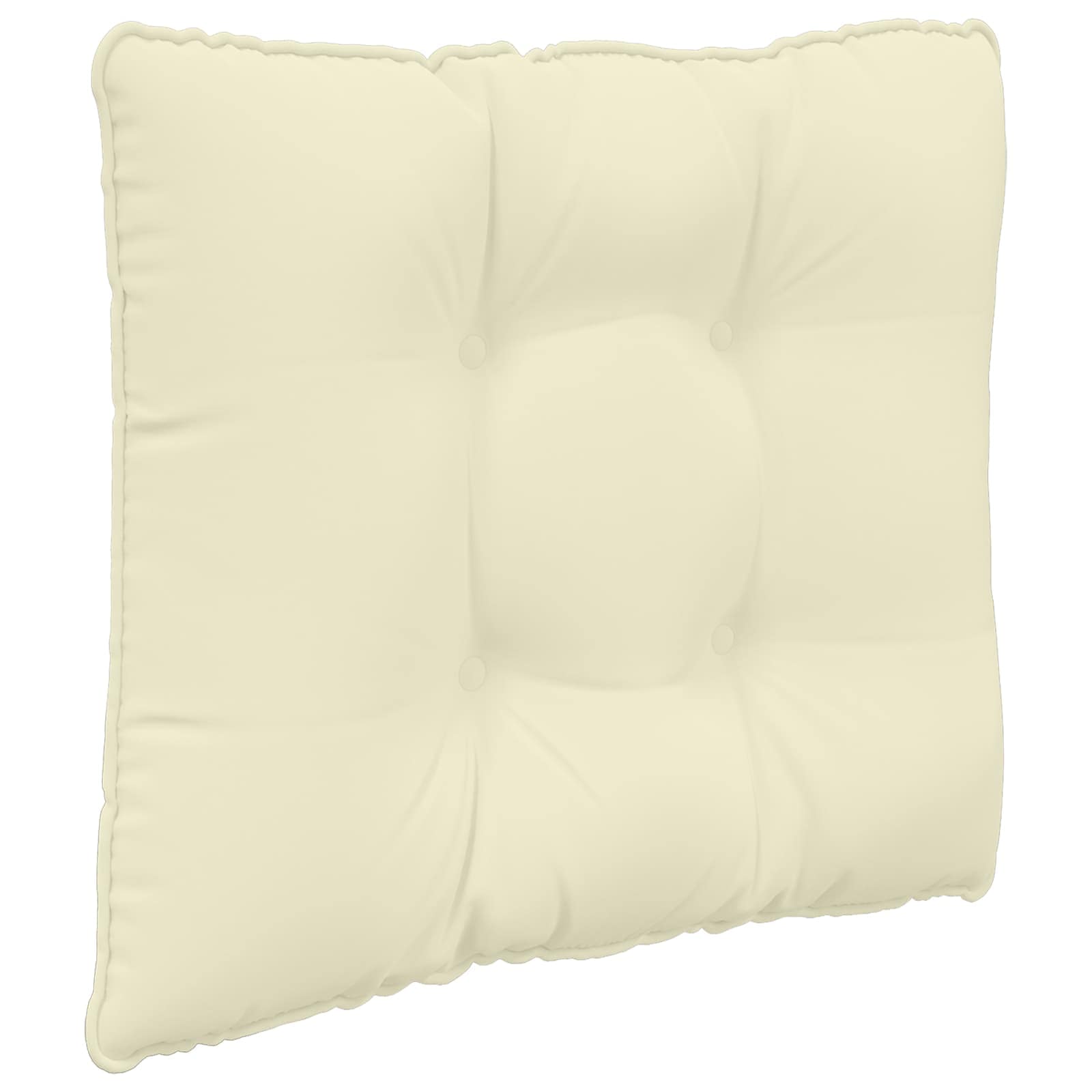 Sofakissen für draußen 3 pcs Creme Polyester