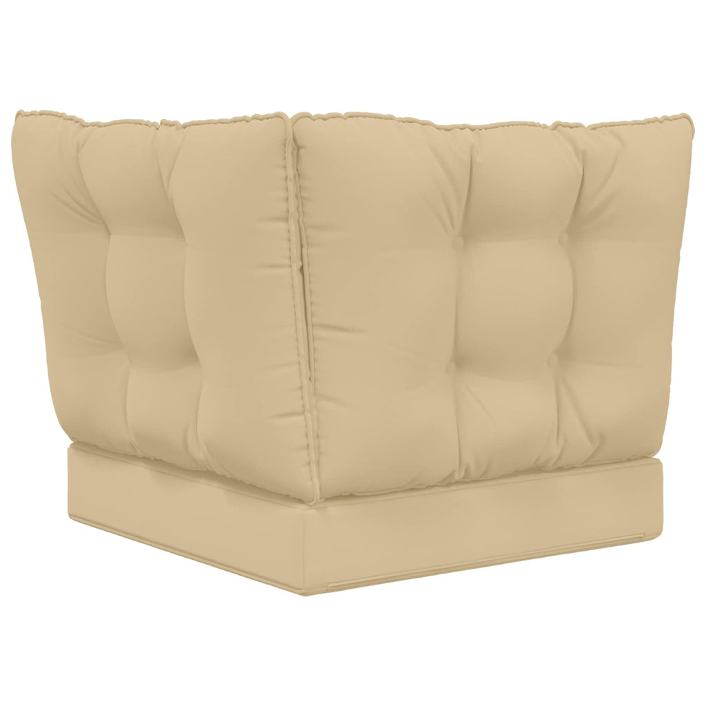 Sofakissen für draußen 3 pcs Beige Polyester