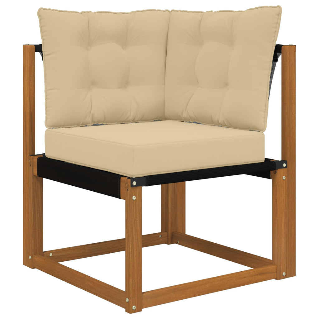Sofakissen für draußen 3 pcs Beige Polyester
