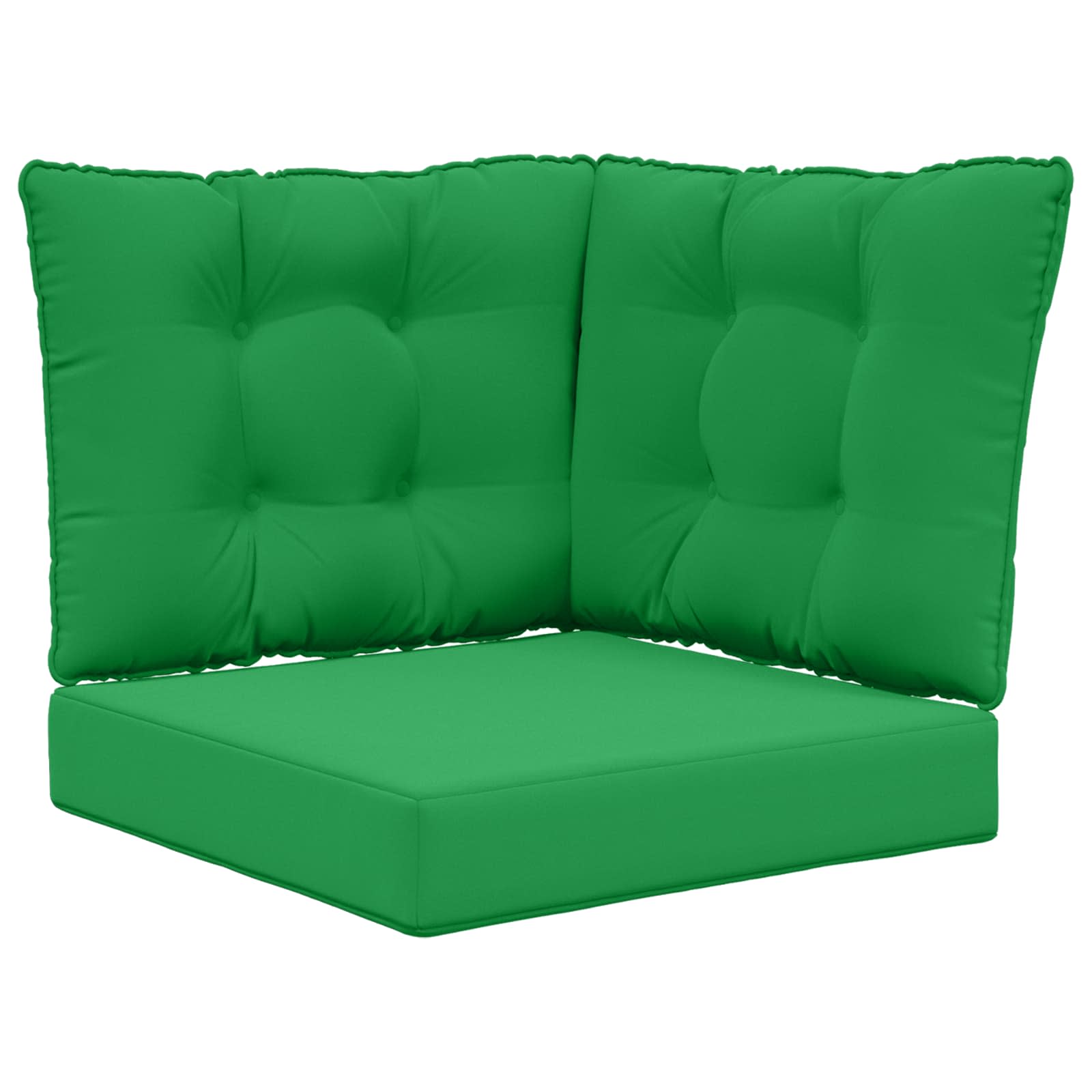 Sofakissen für draußen 3 pcs Grün Polyester