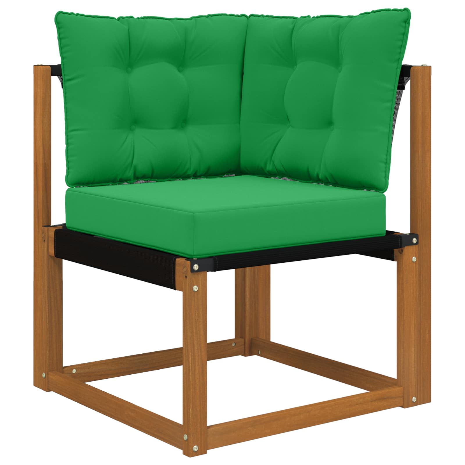 Sofakissen für draußen 3 pcs Grün Polyester